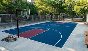 material terbaik untuk renovasi lapangan basket