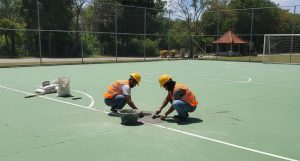 renovasi lapangan futsal