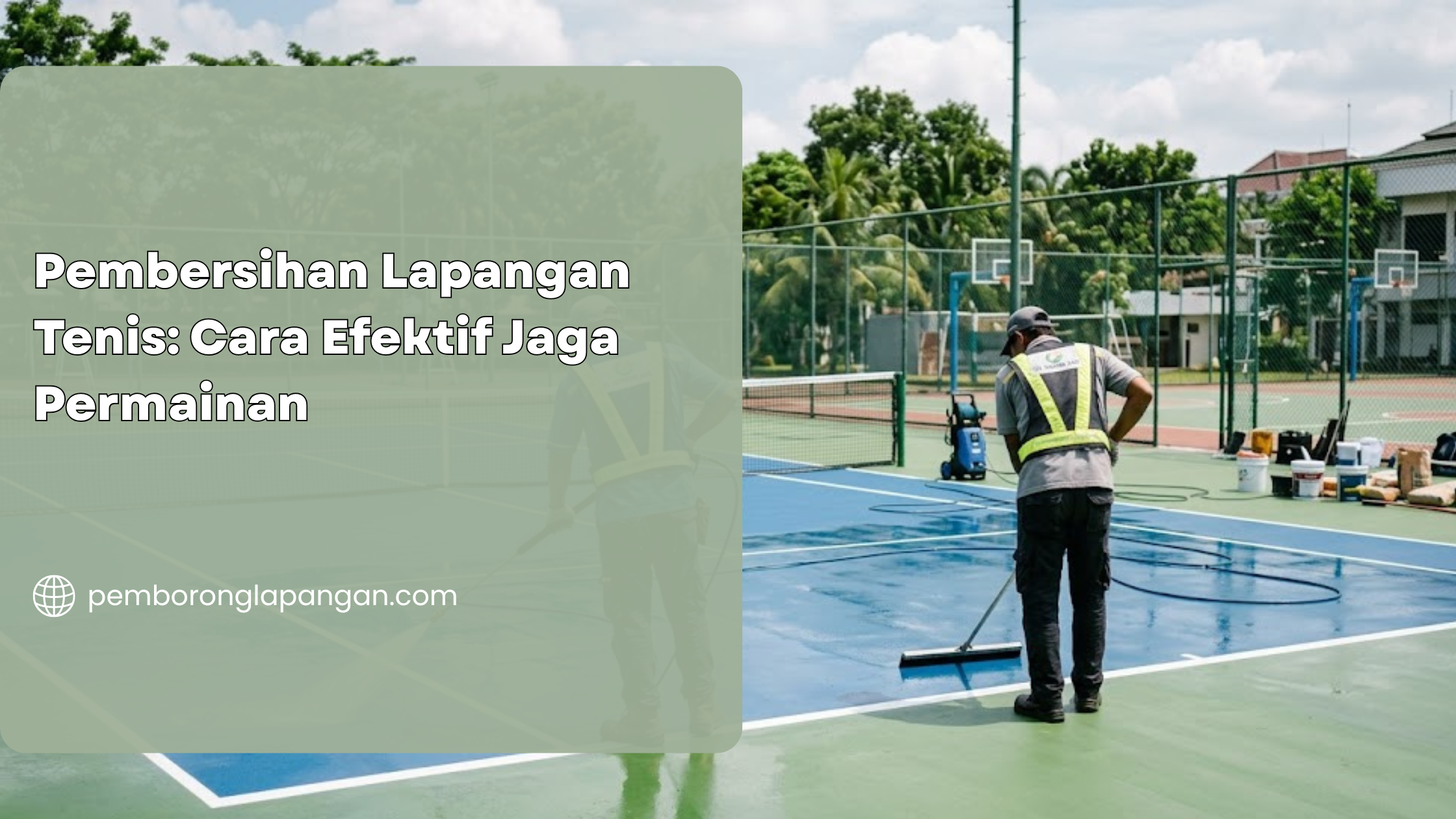 Pembersihan Lapangan Tenis: Cara Efektif Jaga Permainan