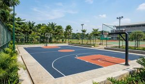 lantai lapangan basket