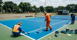jenis perawatan lapangan tenis