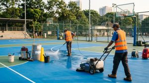 biaya perawatan lapangan basket