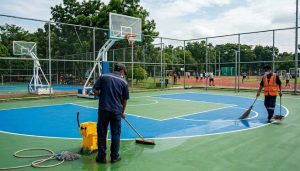 Perawatan Lapangan Basket Outdoor: Cegah Kerusakan Parah